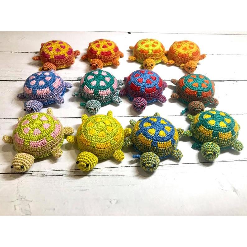 Thước dây móc len hình rùa giao màu ngẫu nhiên dài 1,5m dùng đo đồ đạc, may mặc - Crochet turtle tape measure