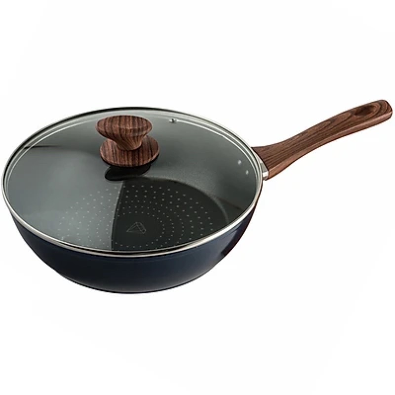 Chảo Sâu Lòng NAG2653 Đáy Từ 5 Lớp Chống Dính Vung Kính Siêu Bền Nagakawa - Dùng Trên Mọi Loại Bếp - Hàng Chính Hãng
