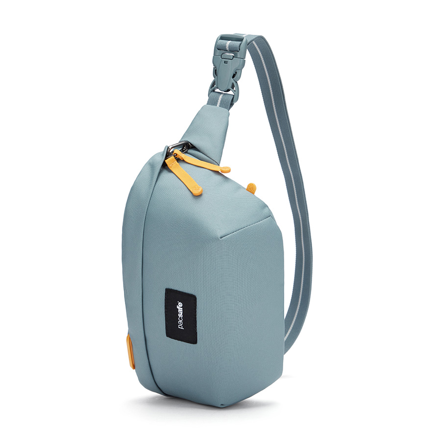 Túi đeo chéo Pacsafe Go Sling Pack PACSAFE - ÚC : Túi đeo chéo chống trộm được làm từ 6 chai nhựa tái chế Hệ thống khóa kéo có móc gài an toàn