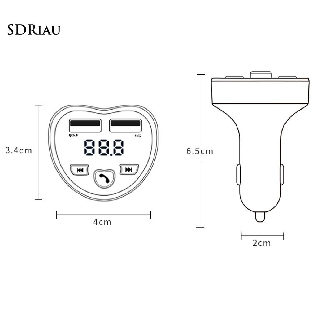 Tẩu Sạc Điện Thoại Di Động Qc 3.0 Hai Cổng Usb Cho Máy Tính Bảng / Mp3
