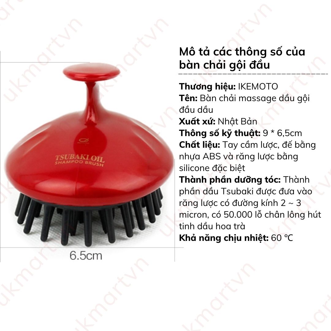 Lược Gội Đầu Massage 8cm