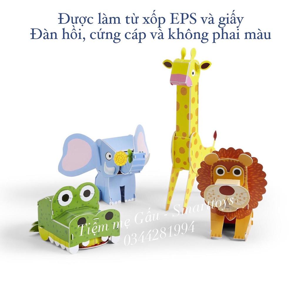 3D ANIMAL PUZZLE MONTESSORI TOYS MÔ HÌNH LẮP GHÉP ĐỘNG VẬT 3D SIZE TO GIÚP PHÁT TRIỂN TƯ DUY LOGIC VÀ SỰ KHÉO LÉO CHO BÉ