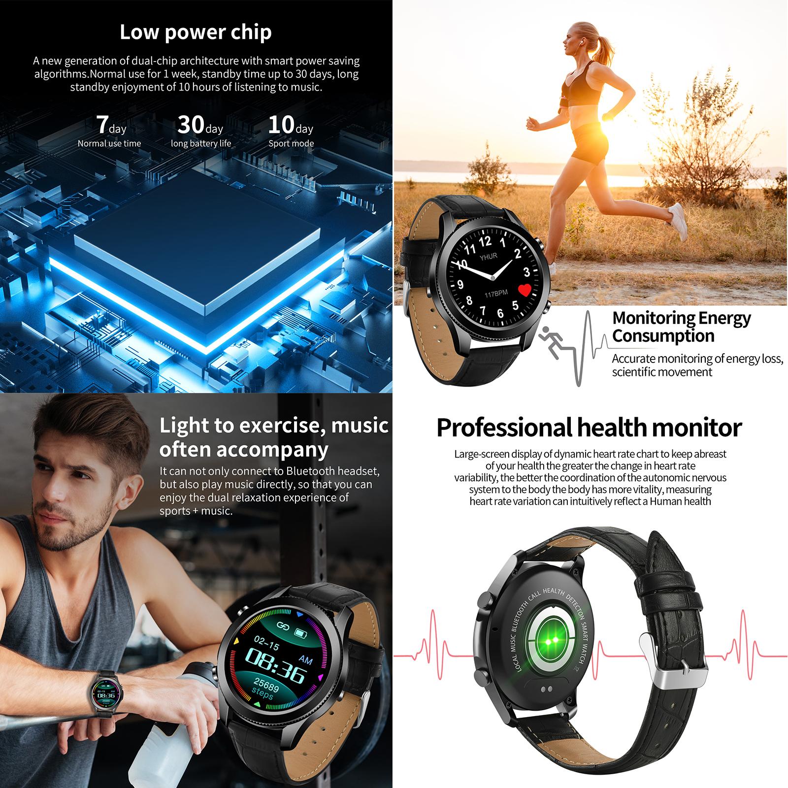 W3 Smart Watch Smartwatch for Android/iOS Phones, Fitness Tracker Sleep Monitor, Step Counter,Smart Watches for Men Women