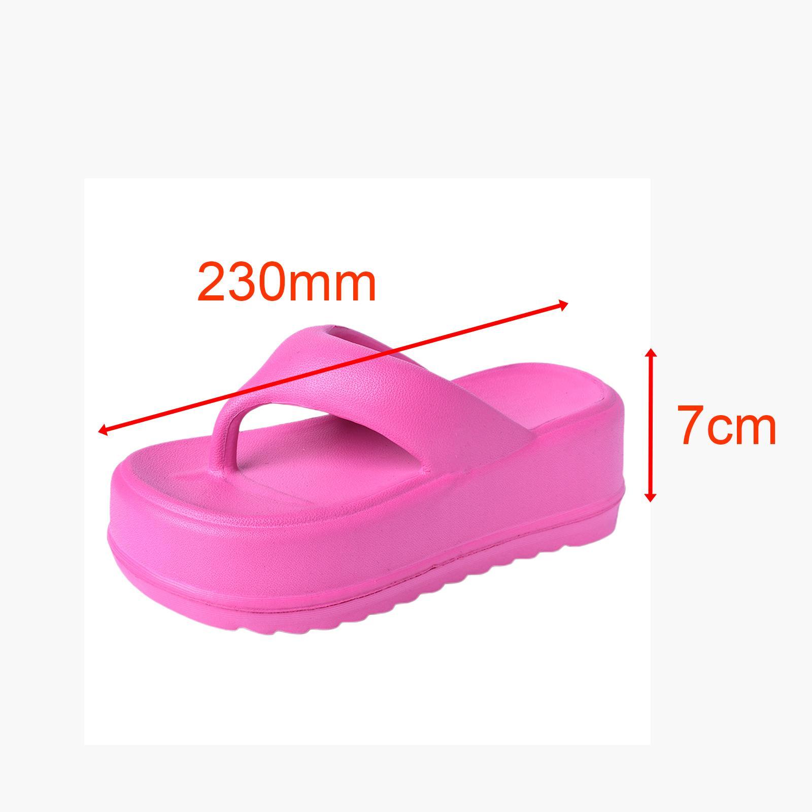Women Slippers Summer, Flip Flops, Support Comfort, Eva, Height 7cm Fashion Accessories Slide Sandals Women Platform Sandals for Home