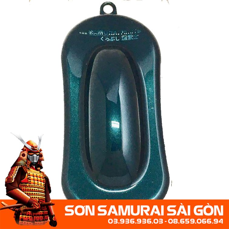 Sơn SAMURAI KUROBUSHI H612* MÀU XANH WAVE chính hãng - Sơn phun xe máy SAMURAI SÀI GÒN