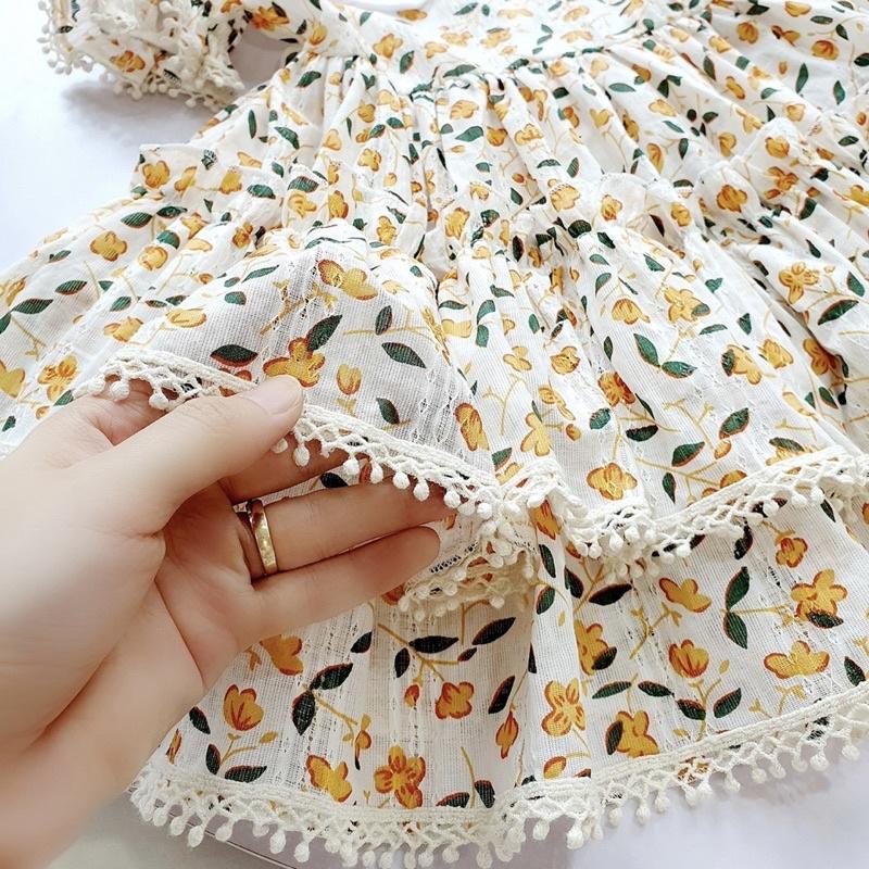 [4-18kg] Váy Hanbok Rời NHÍM XÙ KIDS Cho Bé Gái 1 Tuổi Đến 5 Tuổi Chất Lụa Ướt Phối Linen Bột - V066