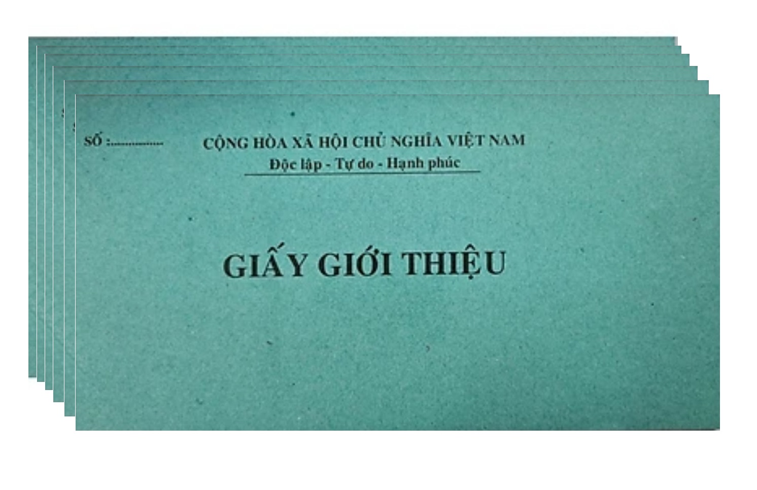 Combo 5 quyển Giấy giới thiệu 