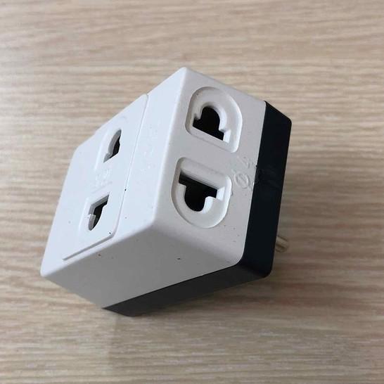 Ổ Cắm Nối Chia 3 Ngả, Phích Cắm Điện Chia 3, Thiết Kế Nhỏ Gọn Và Cắm Không Mất Diện Tích, An Toàn Tiện Dụng. Kingler 8612 - Hàng Chính Hãng