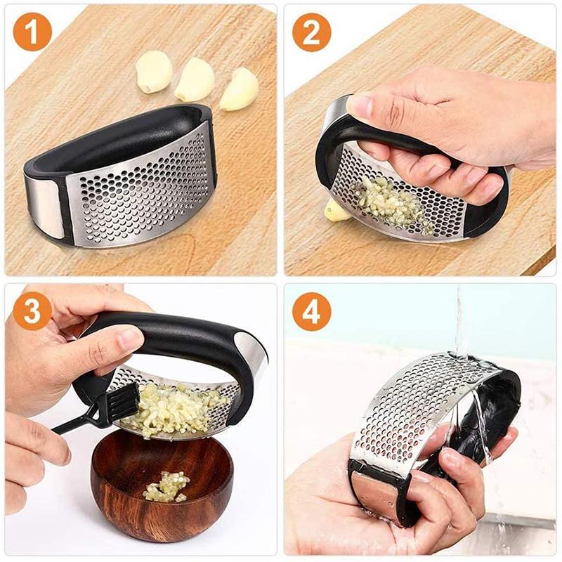 Dụng Cụ Nghiền Tỏi Bằng Thép Không Gỉ