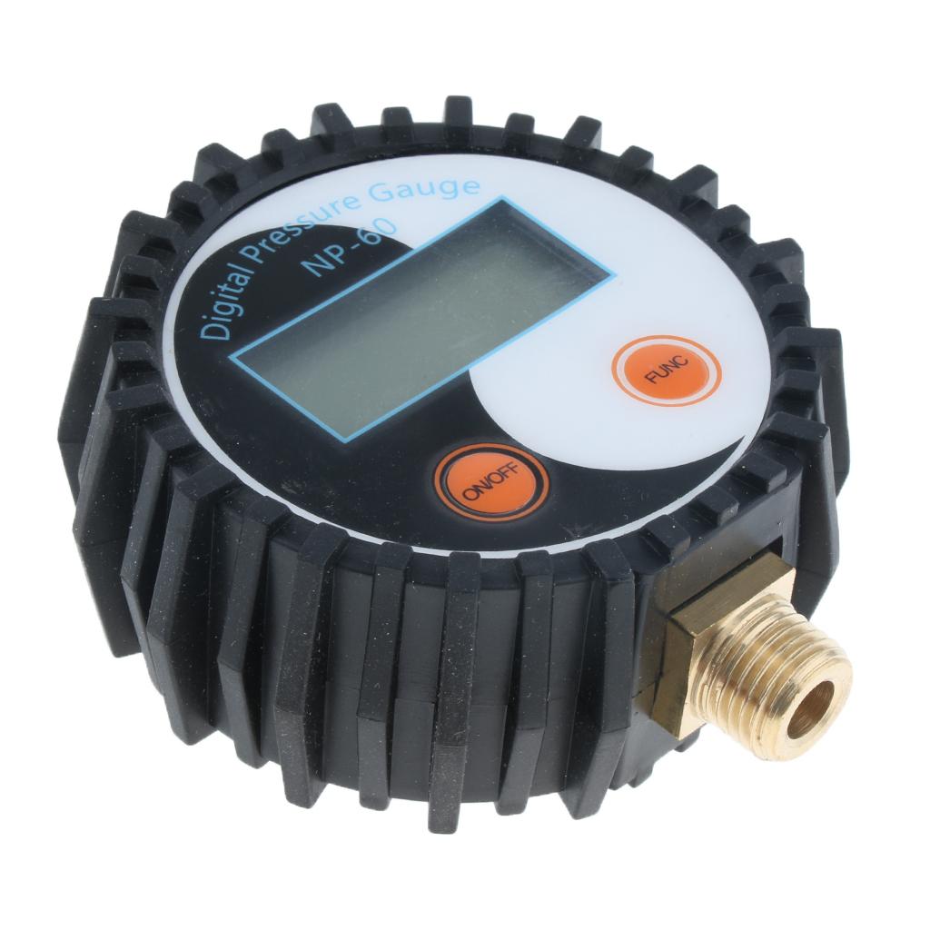 NP-60 G1/4, NPT1/8 Battery Power Digital Pressure Gauge Gas Pressure Tester, 0-200 Psi, 0-150PSI, 0-15PSI, 0-5PSI, -15-0PSI