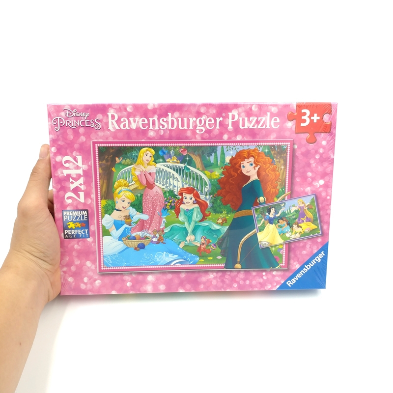 Bộ Xếp Hình Ravensburger Puzzle Chủ Đề Công Chúa Disney RV076208 (2 Bộ 12 Mảnh Ghép)