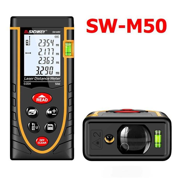 Thước đo khoảng cách 50m bằng laser SNDWAY SW-M50