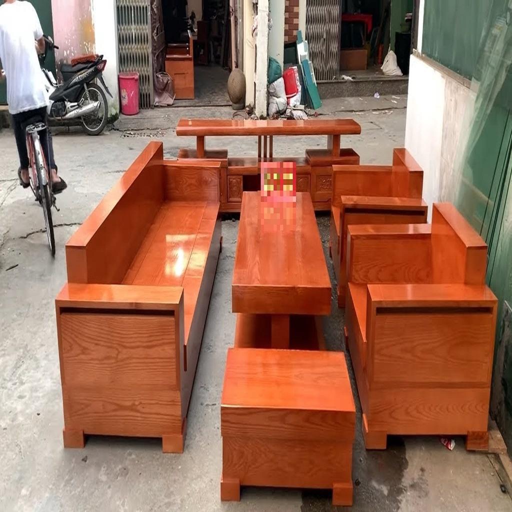 Bộ Bàn Ghế Sofa Đối Gỗ Sồi Nga