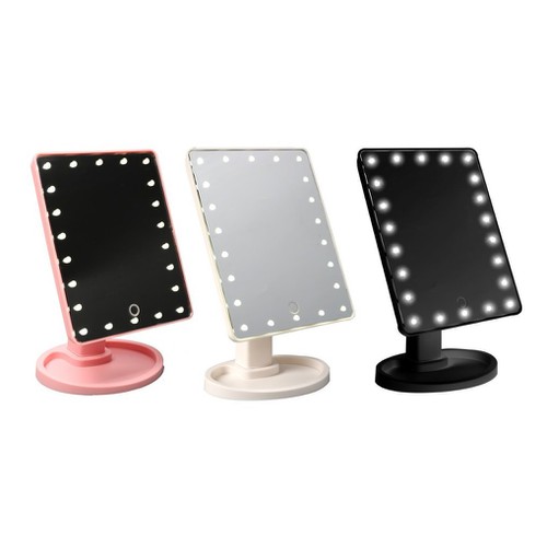 Gương Đèn Led Trang Điểm Để Bàn 22 Bóng Led Xoay 360 Độ