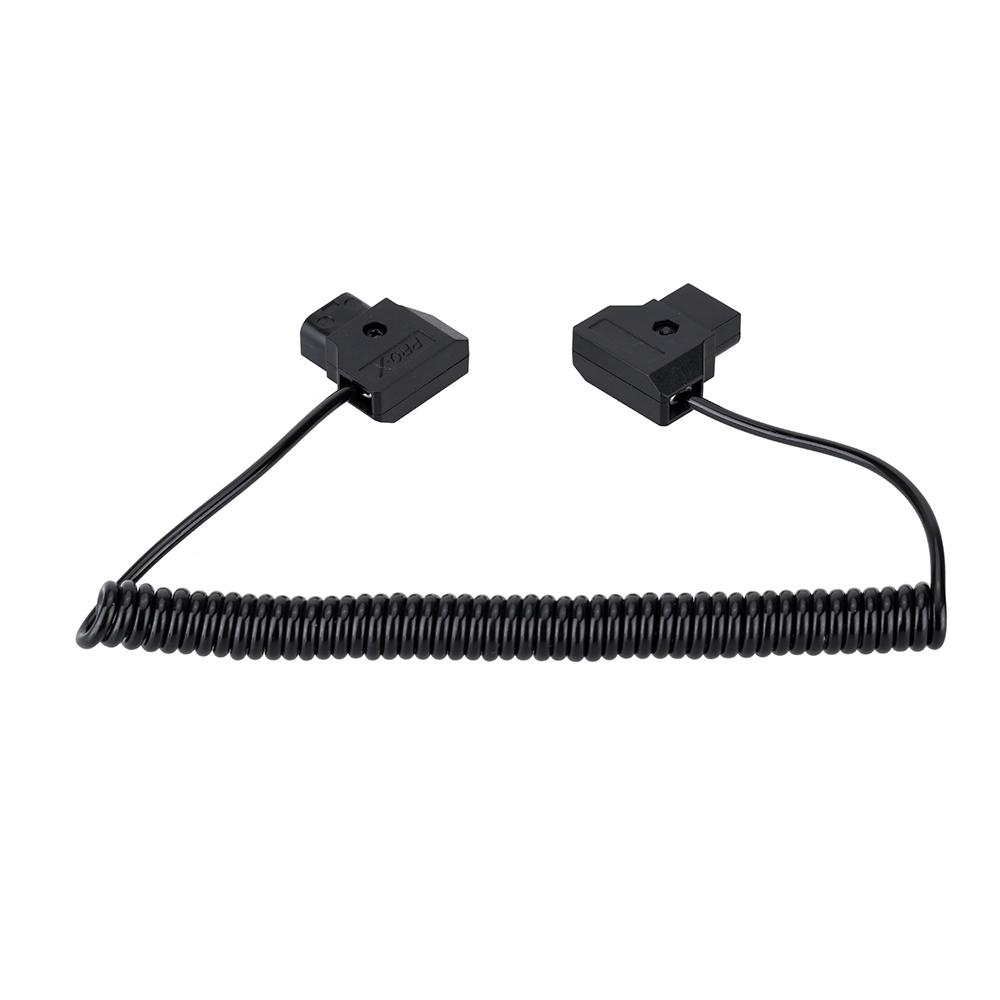 D-TAP 2 Pin Male to Male Extension Adapter Cable for DSLR Rig Anton Bauer Battery Dtap to Dtap Elastic Cable 1M