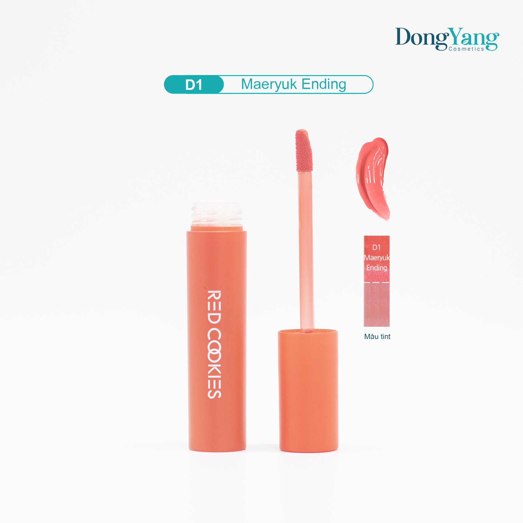 Son Lì Red Cookies Water Dew Velvet Tint Hàn Quốc Màu D1 - Đỏ Cam (4gr )