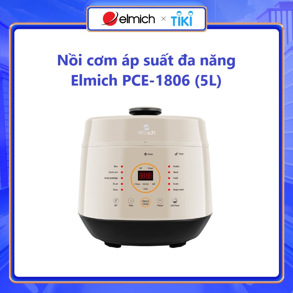 Nồi cơm áp suất đa năng Elmich PCE-1806 (5L)