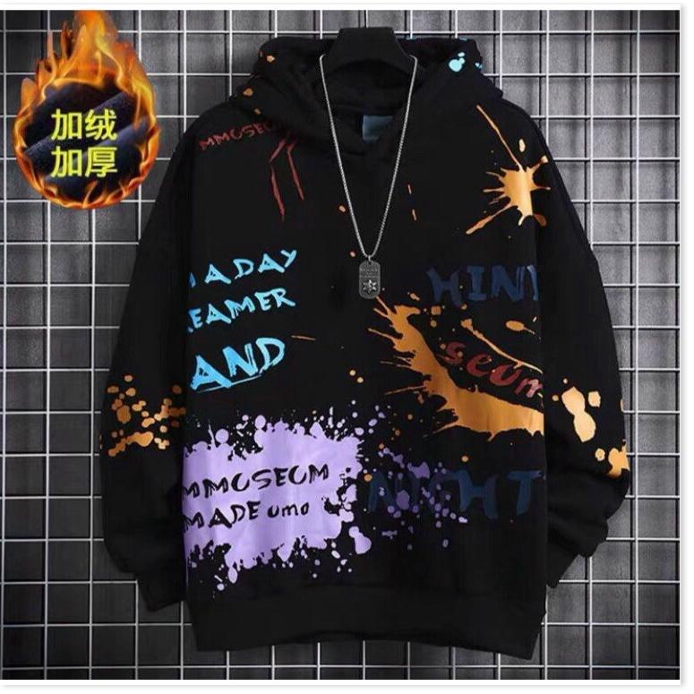 Áo khoác hoodies có mũ nữ hoạ tiết cực chất