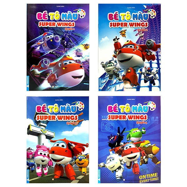 Bộ Sách Bé Tô Màu - Super Wings (Bộ 4 Cuốn)