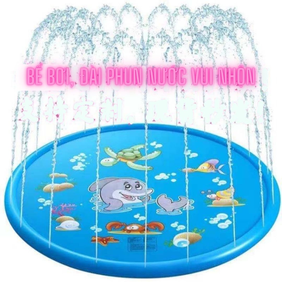 Bề bơi phao, đài phun nước đồ chơi trẻ em Biện Pháp Giải Nhiệt Siêu Hiệu Qủa Cho Bé Mùa Hè