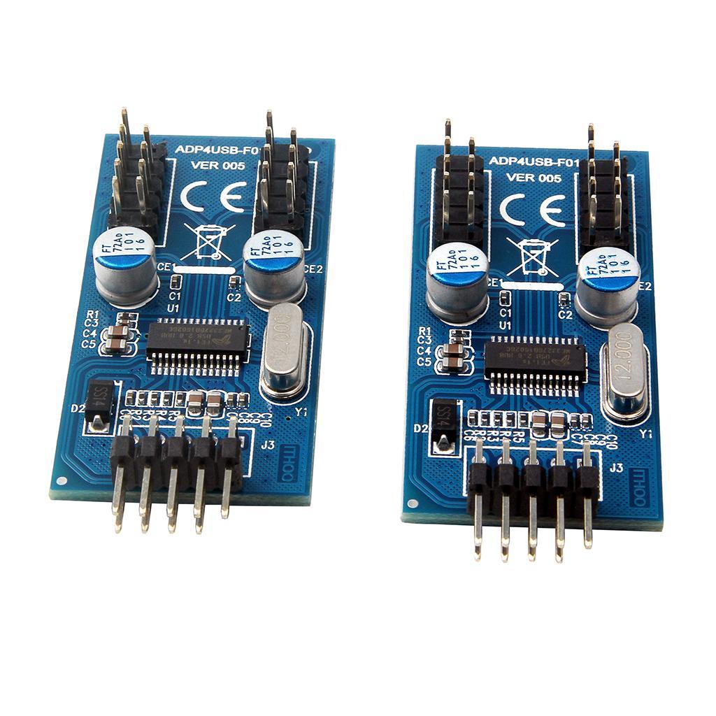 2X Motherboard Header Multiplier 9 Pin USB 2.0 9Pin 1