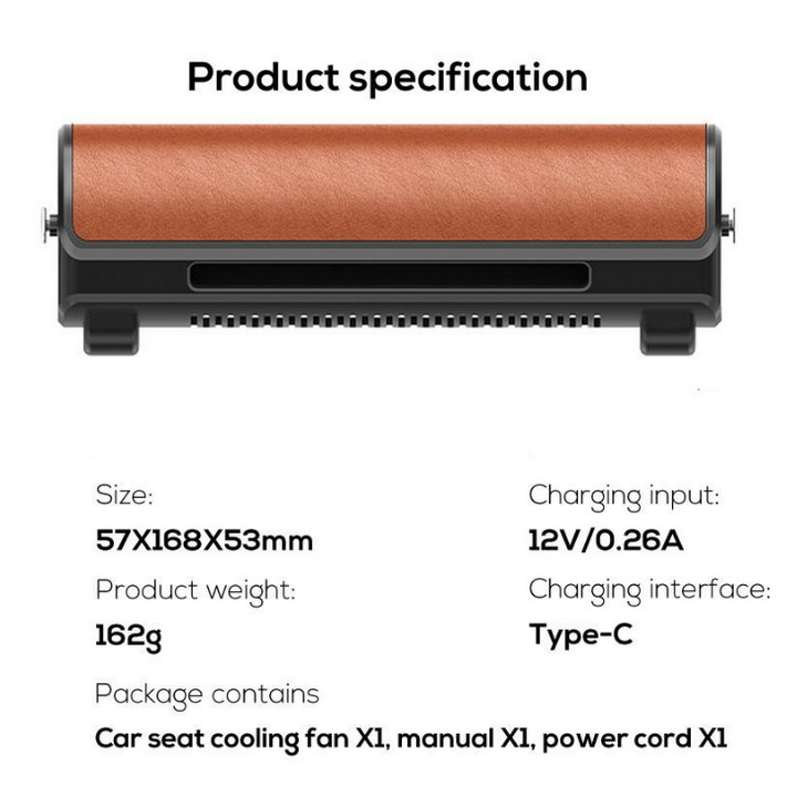 Quạt Lưng Ghế Ô Tô Car Seat Cooling Fan - Home and Garden