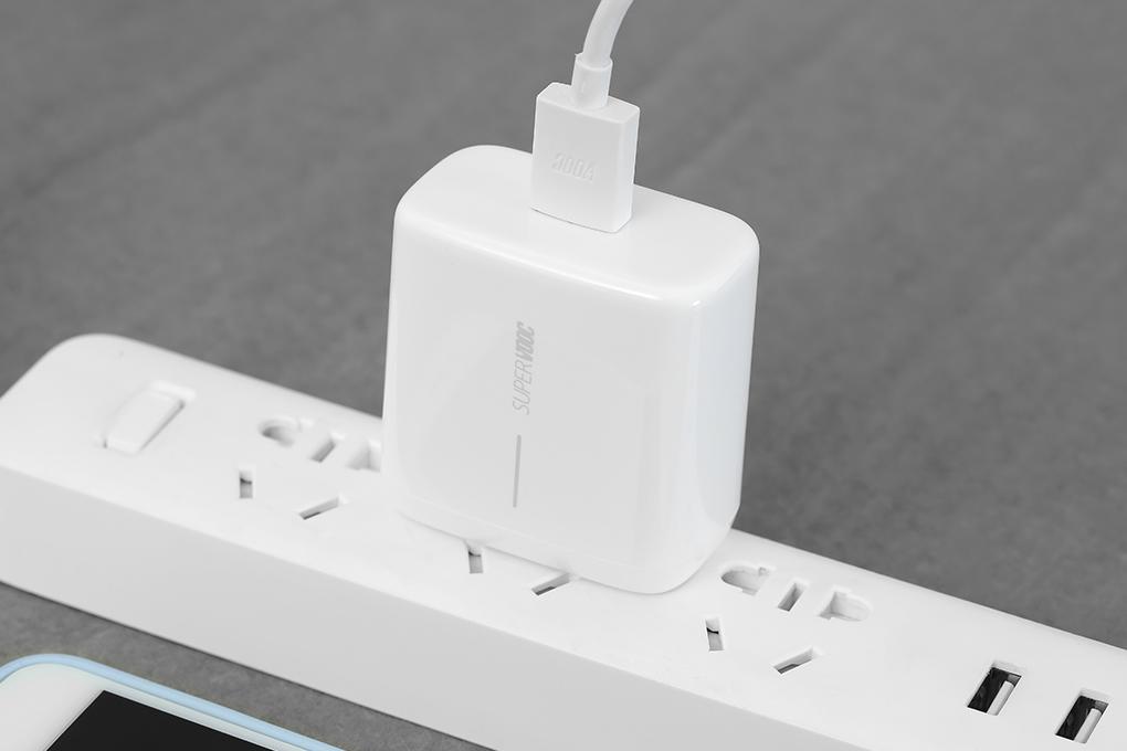 Adapter Sạc SuperVOOC 65W OPPO VCA7JAUH Trắng - Hàng chính hãng