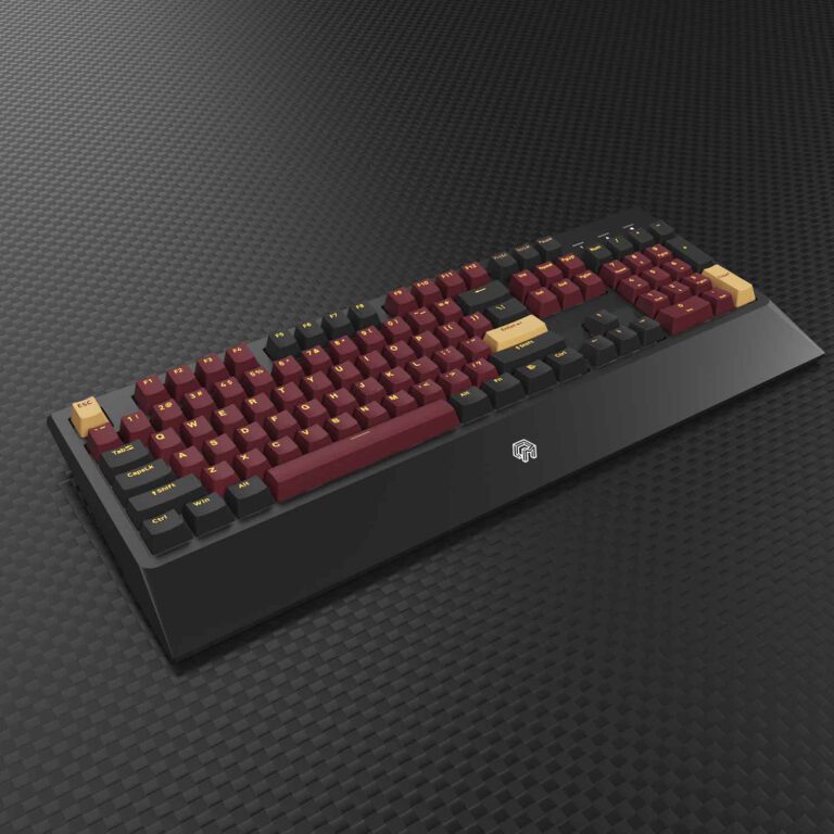 Bàn phím cơ Mojike GK1 Black Red _Hàng chính hãng