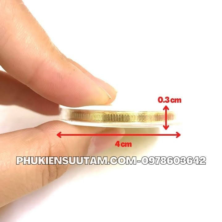 Xu 12 Con Giáp Tuổi Dần, đường kính: 4cm, màu vàng - SP005819