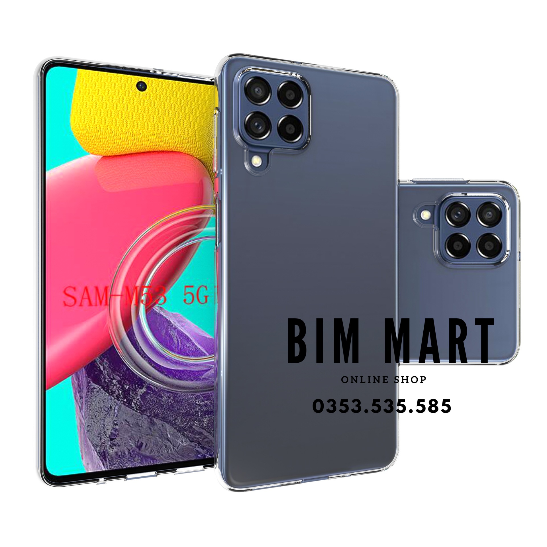 Ốp lưng dành cho Samsung M53 5G silicon dẻo trong suốt cao cấp A+