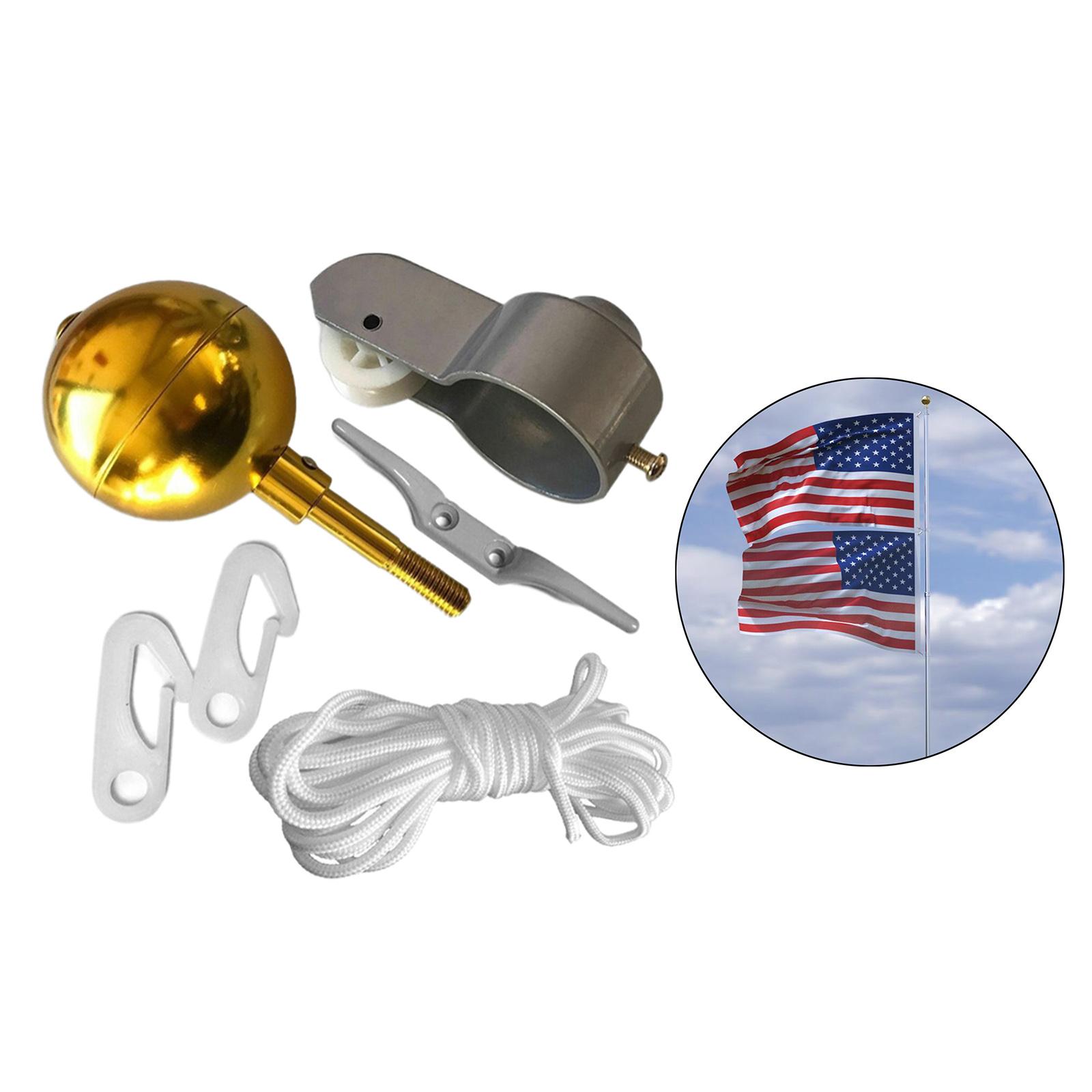 Flag Pole Hardware Parts Repair Kits Flagpole Hardware Accessory for 2"OD Tube