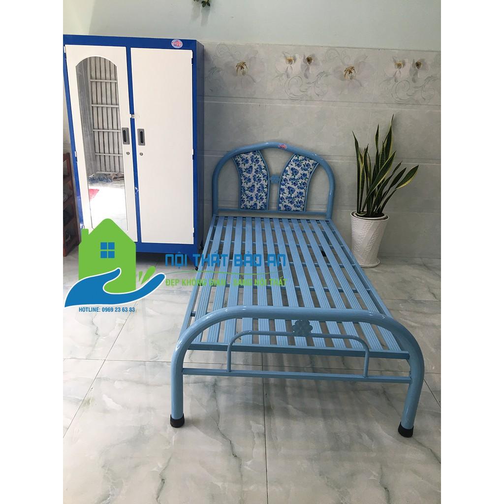 Giường sắt đơn giản giá rẻ nhiều kích thước từ 0,8 đến 1m8 mẫu 10 - Bảo An