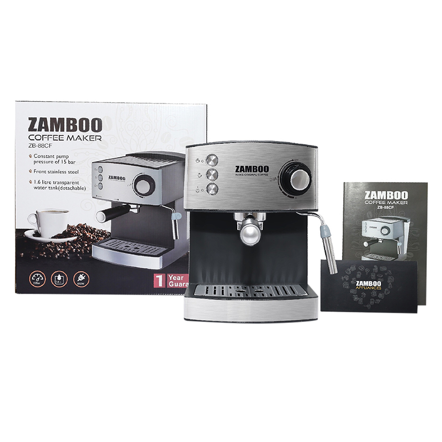 Máy Pha Cà Phê Espresso Zamboo ZB-88CF (1.6L) - Hàng chính hãng