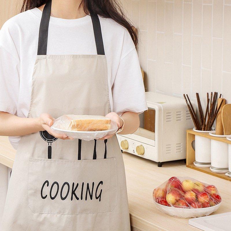 Set 100 Màng Bọc Thực Phẩm Túi Gấu Màng Bọc Thực Phẩm Pe Có Chun Bọc Đồ Ăn Co Giãn Tái Sử Dụng - Hàng Loại 1