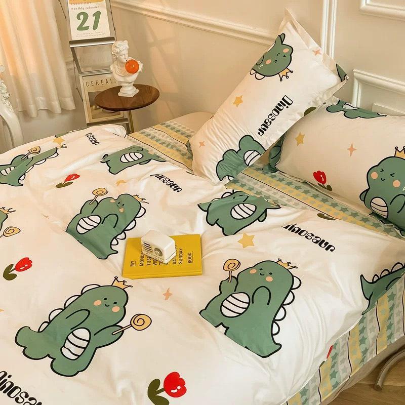 Bộ Chăn Ga Cotton Korea Cao Cấp Phong Cách Hàn Quốc CÓ VỎ CHĂN Dùng Nhà Ở, Nhà Thuê, Khách Sạn, Homestay