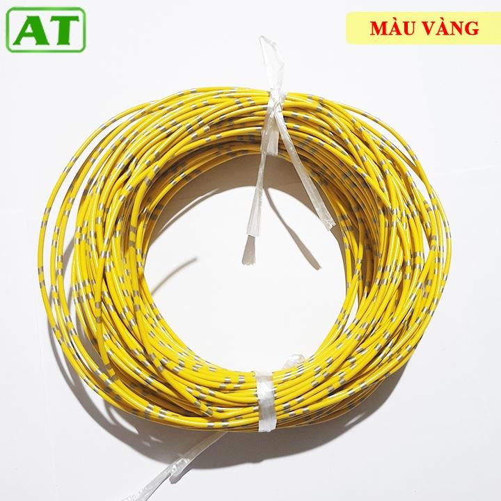 Cuộn 5m Dây Điện Nhật Lõi Đơn 1.25 mm2 Lõi 16 Sợi 4 Màu Tùy Chọn