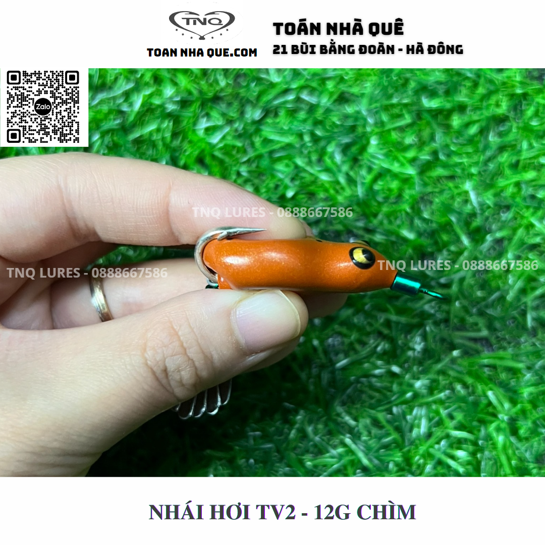 Mồi lure nhái hơi TNQ TV1 và TV2 - TOÁN NHÀ QUÊ / TNQ LURES