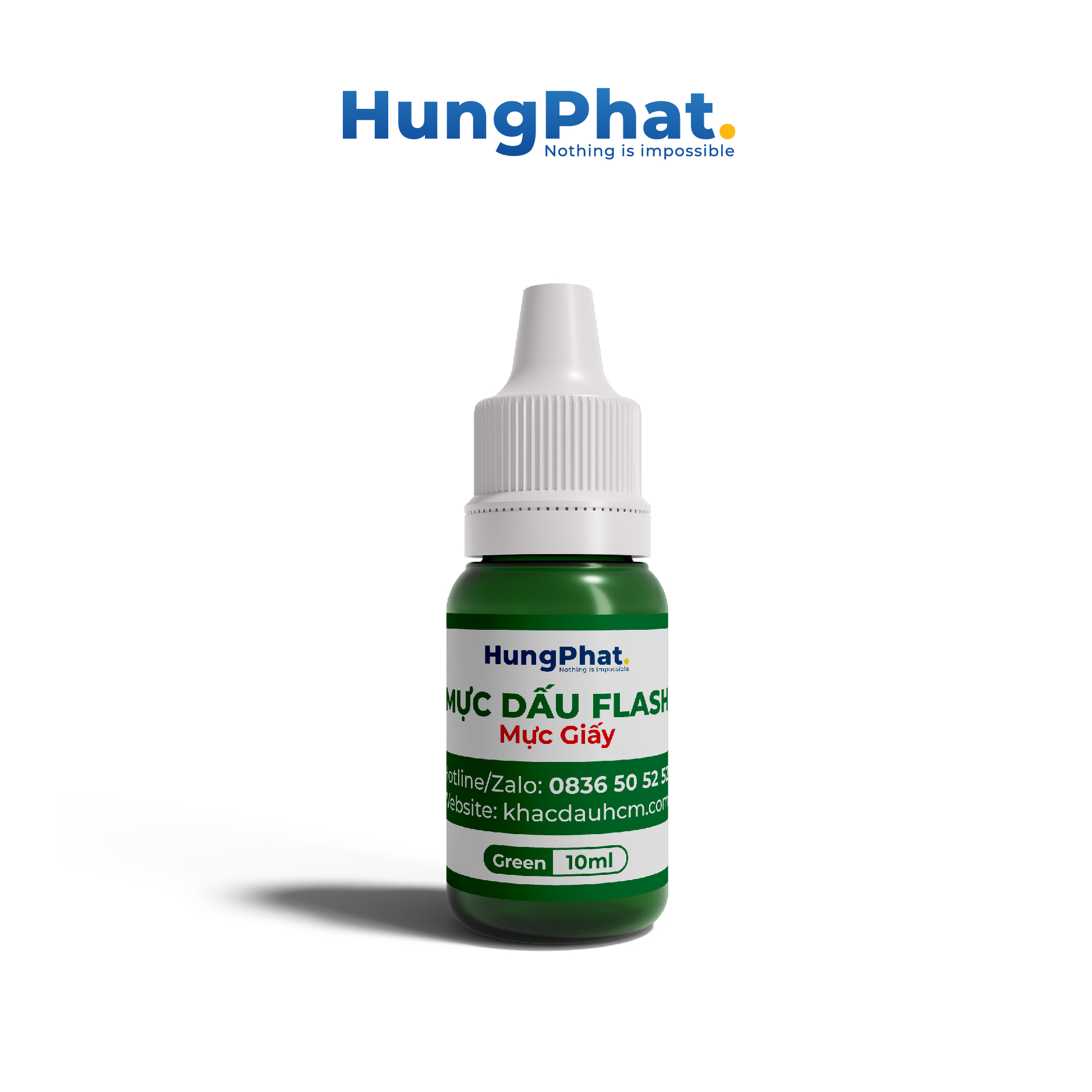 Mực dấu flash in trên giấy, mực chuyên dụng chai 10ml