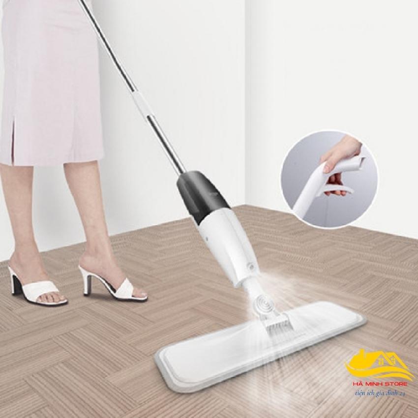 Cây lau nhà phun sương thông minh đa năng 2 trong 1 xoay 360 độ tiện ích chôi lau nhà phun sương hà minh store