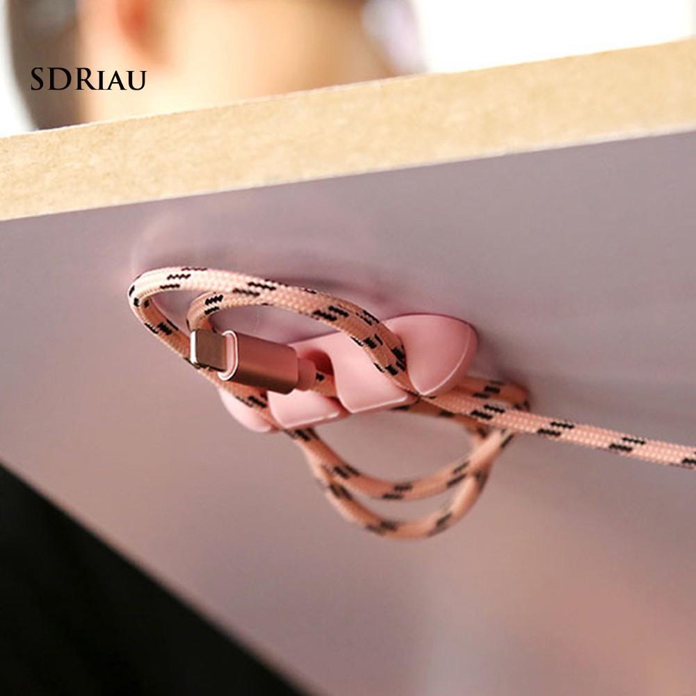 Bộ 2 đệm kẹp giữ dây cáp USB/dây tai nghe nhỏ gọn siêu tiện lợi