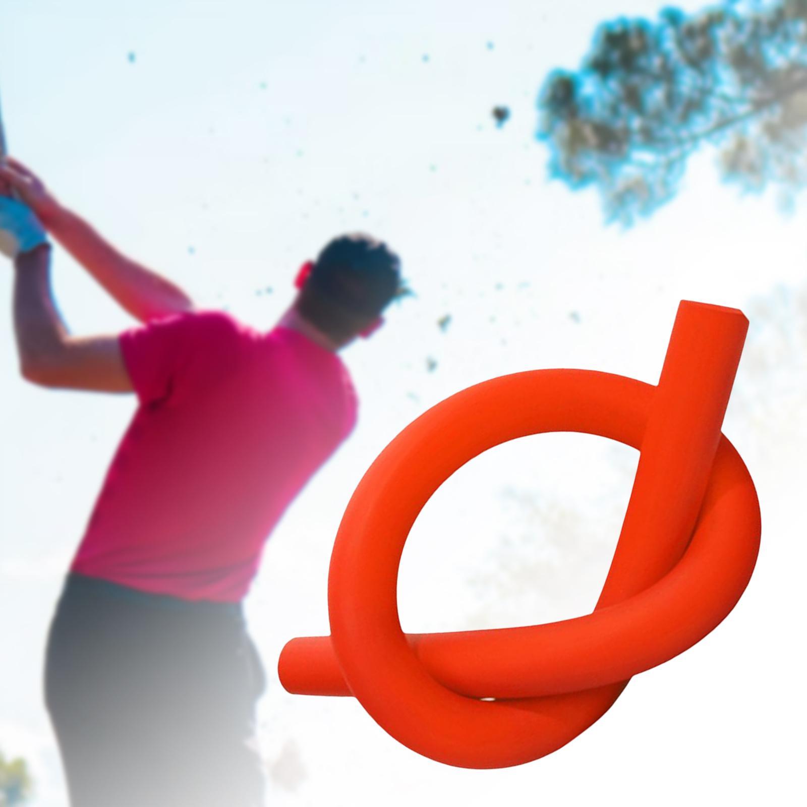 Golf Swing Trainer Golf Accessory Aid Tool for Golf Training Indoor/Outdoor Red
