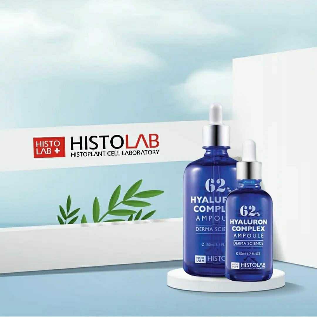 TINH CHẤT CẤP ẨM, PHỤC HỒI DA THƯƠNG TỔN HISTOLAB 62% HYALURON COMPLEX AMPOULE DERMA SCIENCE