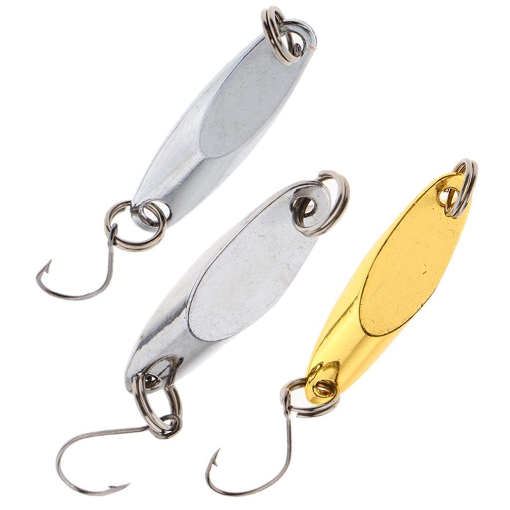 Hard Spoon Sequins Fishing Lures Metal Fishing Baits with Single Hook Durable for Sea Fishing