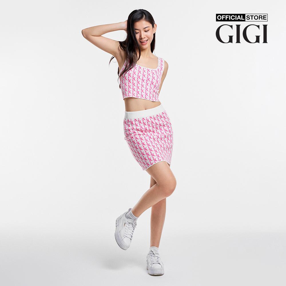 GIGI - Áo hai dây nữ croptop cổ vuông trẻ trung G1305K231708