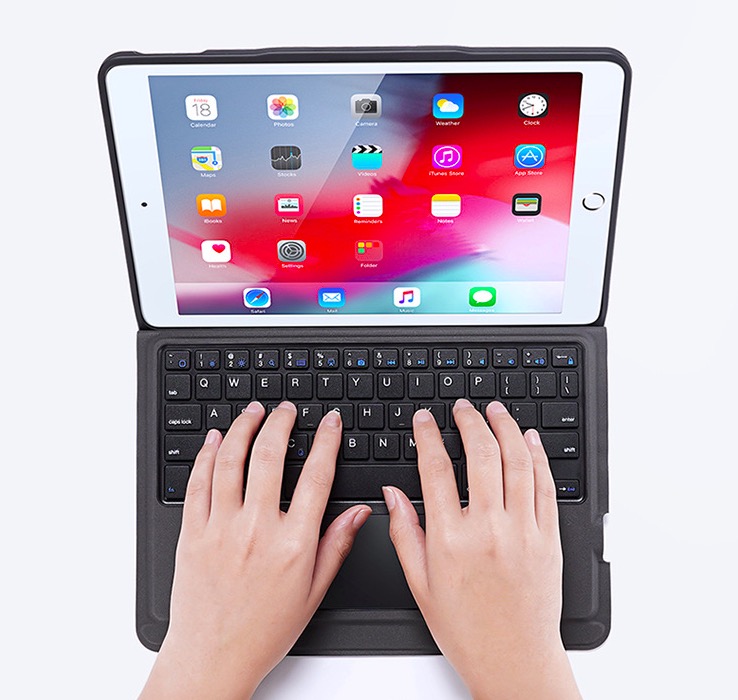 Bao da iPad Pro 10.5 kèm bàn phím bluetooth có bàn di chuột Magic Keyboard TouchPad chính hãng Ducis