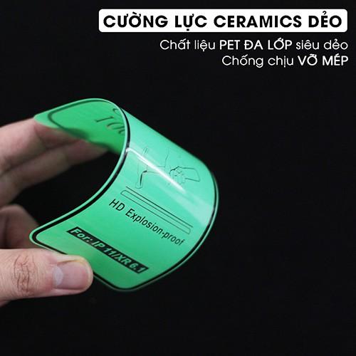 Kính Cường Lực dành cho iPhone FULL MÀN HÌNH SIÊU DẺO SIÊU MỎNG 100D 6s/6sPlus/7/7Plus/8/8Plus/X/Xr/Xs/XsMax/11/11Pro/11ProMax