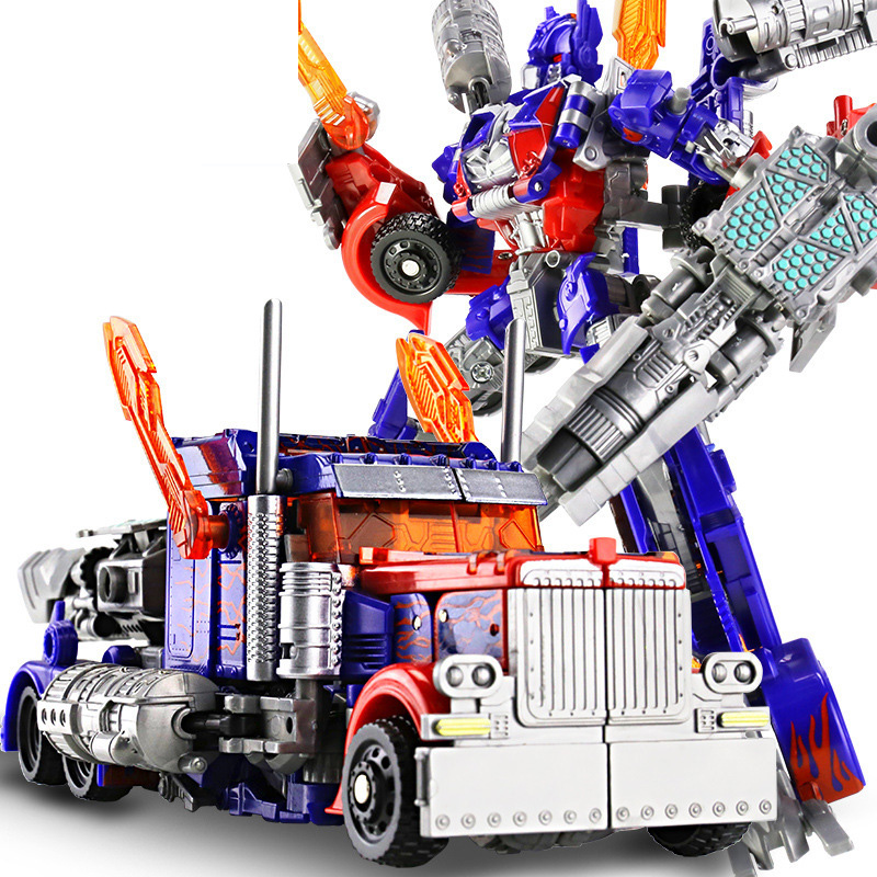 Robot biến hình ôtô Transformer cao 20cm mẫu Optimus Prime OP-20 cho bé thỏa sức sáng tạo