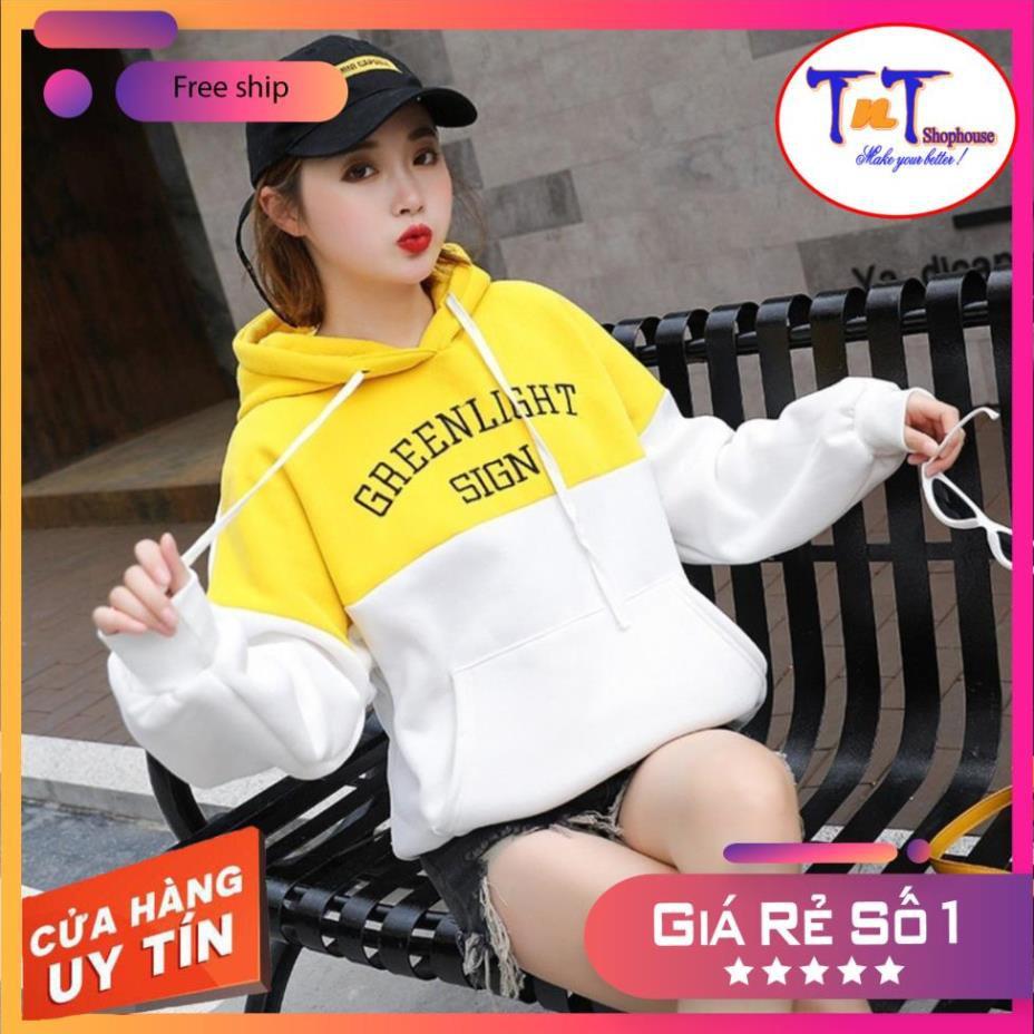 KN23 Áo Khoác Nỉ Hoodie Green Light Áo Nỉ Dài Tay Unisex Nam Nữ Freesize Dưới 60 Kg