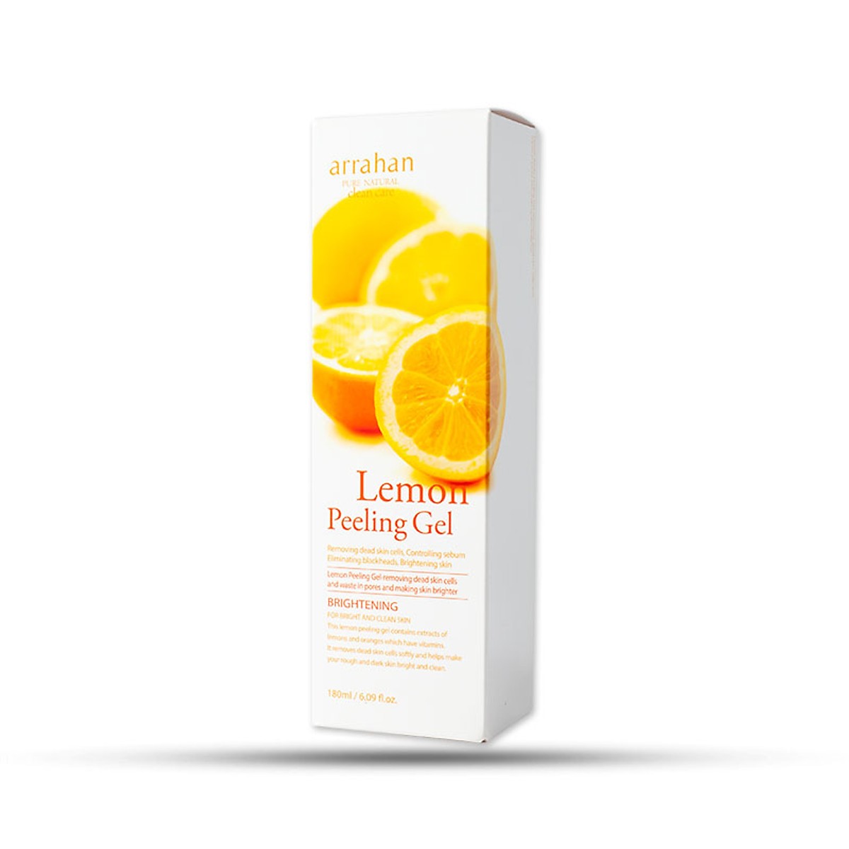 Gel tẩy da chết  làm sạch sâu và  giúp trắng da Arrahan Lemon White Peeling Gel (180ml) - Hàn Quốc Chính Hãng