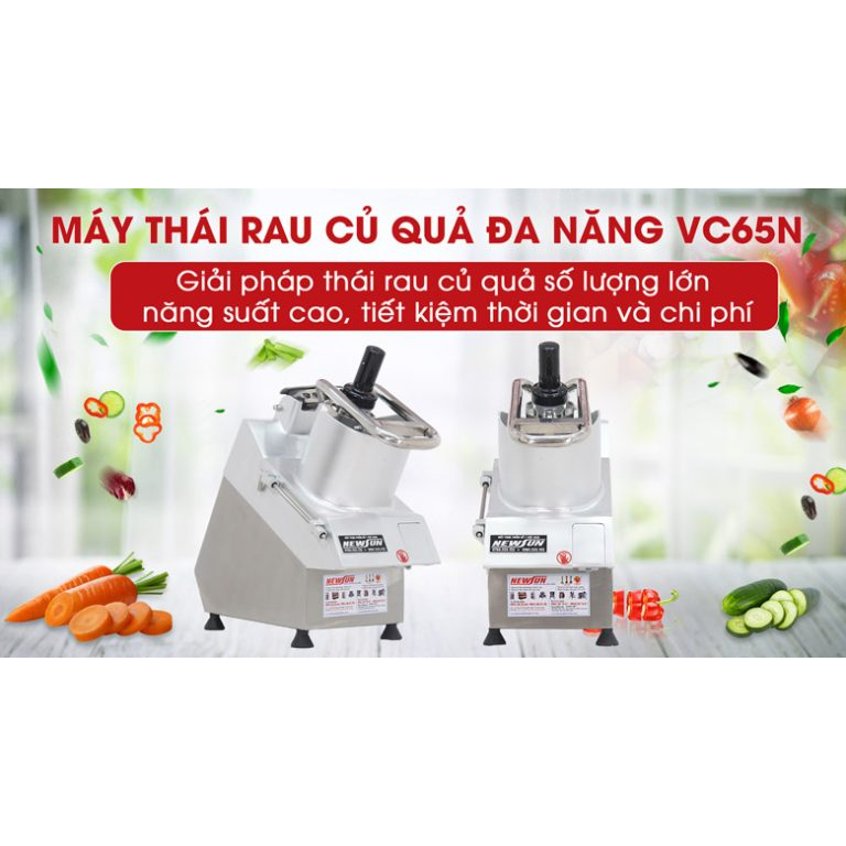 Máy thái rau củ quả đa năng VC65N - Bản nâng cấp mới NEWSUN - Hàng chính hãng